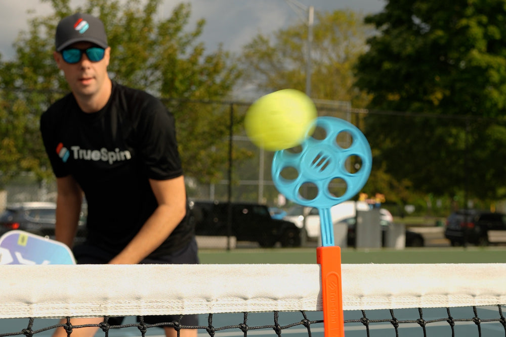 pickleball training tool target on the net